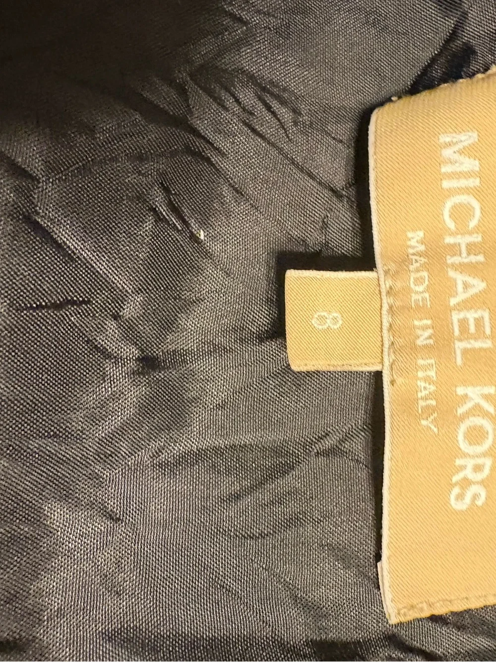 Michael Kors Collection Black Leather Bomber Jacket Made In Italy Luxury Sz 8